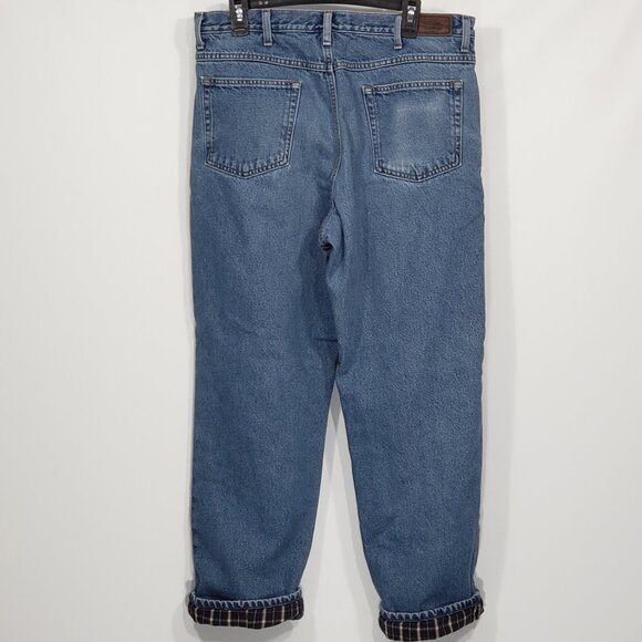 Vintage LL Bean  Classic Fit Flannel Lined Jeans    36 X 30 - Picture 1 of 5